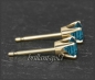 Preview: Ohrstecker 585 Gold Topas london-blue 4,5,6,7mm